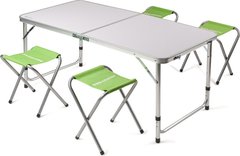 Зображення Комплект мебели для пикника КЕМПИНГ XN-12064, стол туристический складной + 4 стула 100-1118 - Розкладні столи Кемпінг