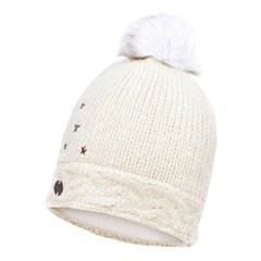 Картинка Шапка дитяча (8-12) Buff Junior Knitted & Polar Hat Darsy, Starwhite (BU 113528.009.10.00) BU 113528.009.10.00 - Шапки Buff