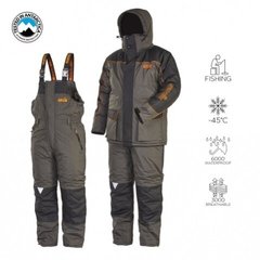 Зображення Зимний мембранный костюм Norfin ATLANTIS+ -45°/ 6000мм Серый р. S (448001-S) 448001-S - Костюми для полювання та риболовлі Norfin