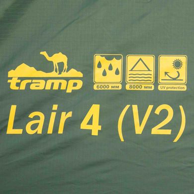 Зображення Намет треккинговий чотиримісний Tramp Lair 4 (TRT-040) TRT-040 - Туристичні намети Tramp