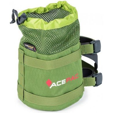 Картинка Велосумка для казанка Acepac Minima Pot Bag Green (ACPC 1122.GRN) 1.6L ACPC 1122.GRN - Сумки велосипедные Acepac