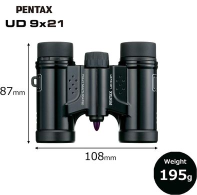 Картинка Бінокль Pentax UD 9x21 (61811) 930105 - Бинокли Pentax