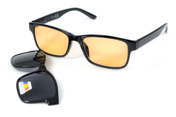 Зображення Антиблікові окуляри для водіння-антифари BluWater MAGNETIC DRIVE PL (2в1) (drive orange) бледно оранжевый 8DRMAGN -  BluWater