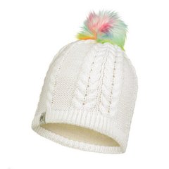 Картинка Шапка дитяча (8-12) Buff Knitted & Full Fleece Hat Nina, White (BU 123544.000.10.00) BU 123544.000.10.00 - Шапки Buff