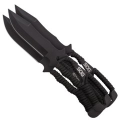 Картинка Набор ножей мететельных SOG Throwing Knives (112/254 мм, Clip Point, 420) (SOG F041TN-CP) SOG F041TN-CP - Ножи SOG