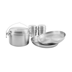 Картинка Набор посуды Tatonka Picnic Set II, Silver (TAT 4140.000) TAT 4140.000   раздел Наборы посуды