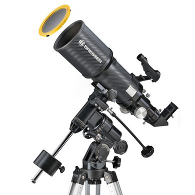Картинка Телескоп Bresser Polaris-I 102/460 EQ3 з сонячним фільтром і адаптером для смартфона (927064) 927064 - Телескопы Bresser