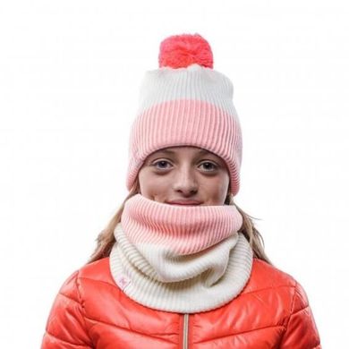 Зображення Шапка дитяча (8-12) Buff Junior Knitted & Polar Hat Audny, Fog (BU 117837.016.10.00) BU 117837.016.10.00 - Шапки Buff