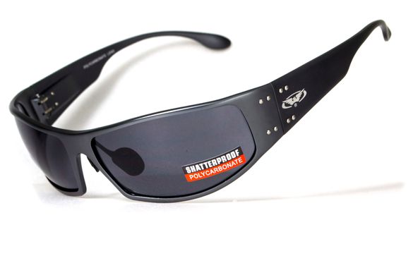 Картинка Очки защитные Global Vision BAD-ASS-2 GunMetal (gray (1БЕД2-ГМ20) 1БЕД2-ГМ20 - Тактические и баллистические очки Global Vision