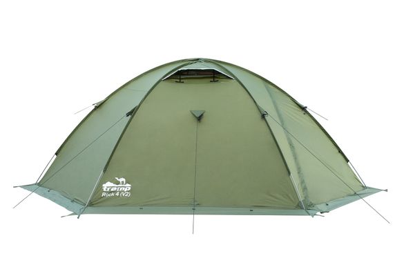 Картинка Палатка для длительных экспедиций четырехместная Tramp ROCK 4 (TRT-029-green) TRT-029-green - Туристические палатки Tramp
