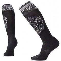 Зображення Шкарпетки жіночі мериносові Smartwool PhD Ski Light Elite Pattern Charcoal, р.S (SW 01369.003-S) SW 01369.003-S - Гірськолижні шкарпетки Smartwool