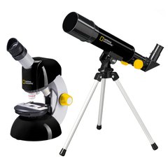 Картинка Микроскоп National Geographic Junior 40x-640x + Телескоп 50/360 (926817) 926817 - Микроскопы National Geographic