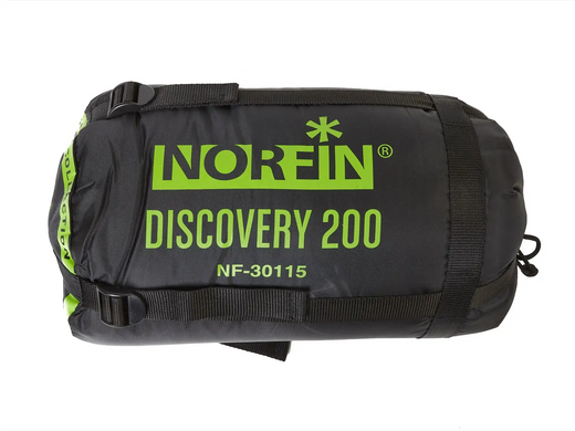 Зображення Спальний мішок-кокон Norfin DISCOVERY 200 +10°- 0° / 220х55(80)см / R (NF-30116) NF-30116 - Спальні мішки Norfin