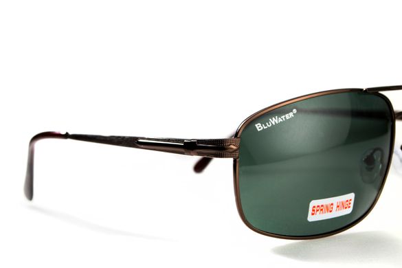 Картинка Очки поляризационные BluWater NAVIGATOR-2 Polarized green (4НАВИ2-БМ40П) 4НАВИ2-БМ40П - Поляризационные очки BluWater