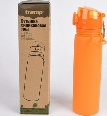 Зображення Бутылка силикон 700ml Tramp TRC-094-orange TRC-094-orange - Пляшки Tramp