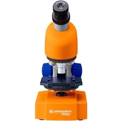 Зображення Микроскоп Bresser Junior 40x-640x Orange с кейсом (926813) 926813 - Мікроскопи Bresser
