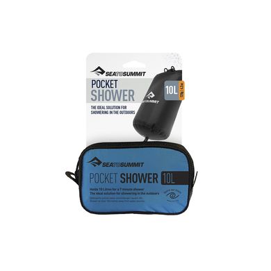 Картинка Душ переносной Pocket Shower Black, 10 л от Sea to Summit (STS APSHOWER) STS APSHOWER - Гигиена та полотенца Sea to Summit