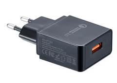 Картинка Адаптер 220V - USB с поддержкой Quick Charge 3,0 Nitecore (3A) 6-1363   раздел Зарядные устройства