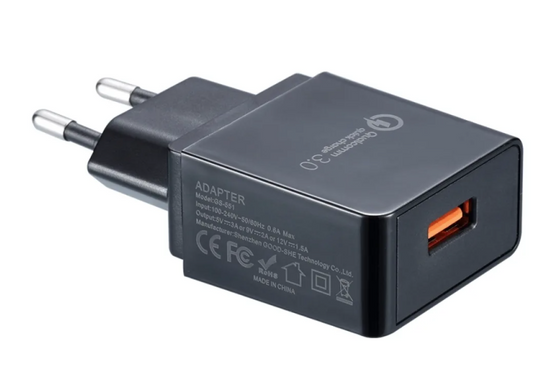 Картинка Адаптер 220V - USB с поддержкой Quick Charge 3,0 Nitecore (3A) 6-1363 - Зарядные устройства Nitecore