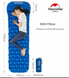 Зображення Килимок надувний з подушкою Naturehike FC-12 NH19Z012-P, 65 мм, блакитний 6927595735695 - Надувні килимки Naturehike