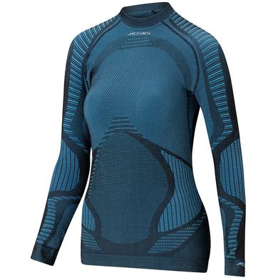 Картинка Термофутболка с длинным рукавом женская Accapi XPerience, Black/Turquoise, XS/S (ACC XА811.9946-XSS) ACC XА811.9946-XSS - Термобелье Accapi