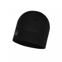 Картинка Шапка Buff Midweight Merino Wool Hat, Solid Black (BU 118006.999.10.00) BU 118006.999.10.00 - Шапки Buff