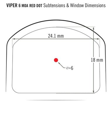 Картинка Прицел калиматорный Vortex Viper Red Dot 6 MOA (927803) 927803 - Прицелы Vortex