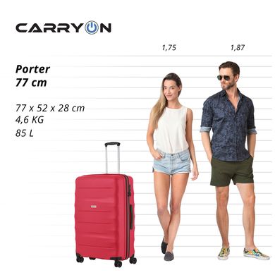 Зображення Валіза CarryOn Porter (L) Red (502449) 930033 - Дорожні рюкзаки та сумки CarryOn