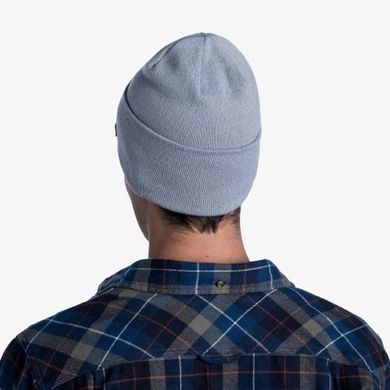 Картинка Шапка Buff Knitted Hat, Niels Dusty Blue (BU 126457.742.10.00) BU 126457.742.10.00 - Шапки Buff