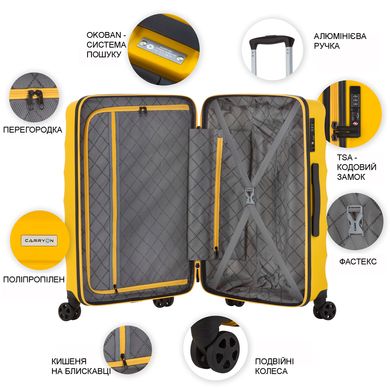 Зображення Валіза CarryOn Porter (S) Yellow (502456) 930034 - Дорожні рюкзаки та сумки CarryOn