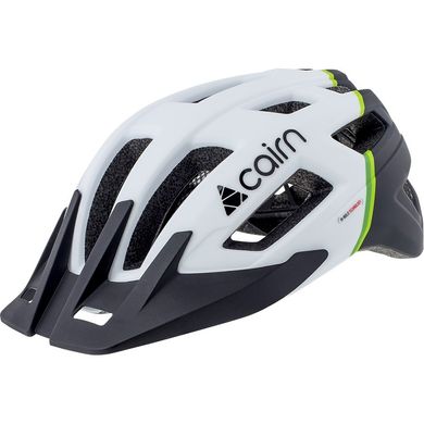 Картинка Велосипедный шлем Cairn Slate white-green (0300030-10-55-58) 0300030-10-55-58 - Шлемы велосипедные Cairn