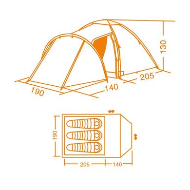 Картинка Палатка Кемпинг Solid 3 4823082700516 - Туристические палатки Кемпинг