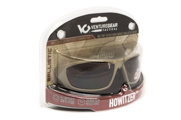 Зображення Окуляри захистні Venture Gear Tactical HOWITZER Anti-Fog forest gray (3ХОВИ-21) 3ХОВИ-21 - Тактичні та балістичні окуляри Venture Gear