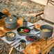 Зображення Набір посуду (2 каструлі, казанок, сковорідка) Naturehike CNH22CJ002, алюміній 6927595799406 - Набори туристичного посуду Naturehike