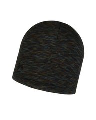 Картинка Шапка Buff Midweight Merino Wool Hat, Fossil Multi Stripes (BU 118008.311.10.00) BU 118008.311.10.00 - Шапки Buff