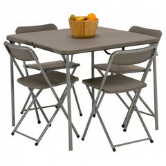 Зображення Стіл Vango Orchard Table And Chair Set Grey (925681) 925681 - Розкладні столи Vango