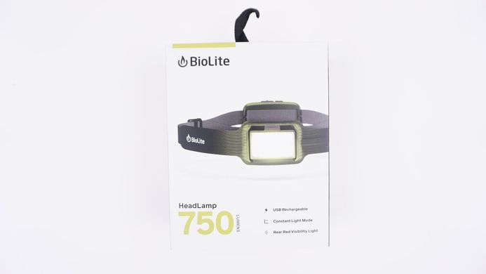 Зображення Ліхтар налобний BioLite Headlamp, Midnight Grey, 750 люмен (BLT HPC0101) BLT HPC0101 - Налобні ліхтарі BioLite