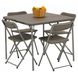 Зображення Стіл Vango Orchard Table And Chair Set Grey (925681) 925681 - Розкладні столи Vango