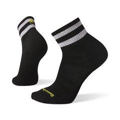 Зображення Шкарпетки чоловічі мериносові Smartwool Men's Athletic Stripe Light Elite Mini, S - Black (SW 01523.001-S) SW 01523.001-S - Велосипедні шкарпетки Smartwool