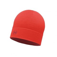 Картинка Шапка Buff Midweight Merino Wool Hat, Solid Cranberry Red (BU 113027.432.10.00) BU 113027.432.10.00 - Шапки Buff