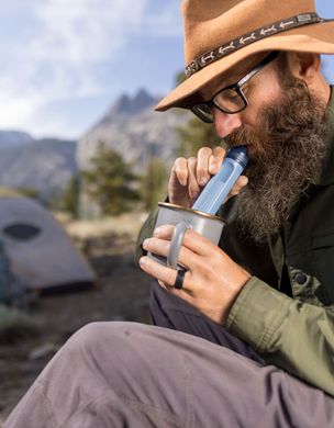 Зображення Фільтр для води LifeStraw Peak Personal, Dark Mountain Gray (LSW LSPSPDGWW) LSW LSPSPDGWW - Фільтри для води LifeStraw