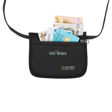 Зображення Гаманець натільний Tatonka Skin ID Pocket RFID B, Black (TAT 2902.040) TAT 2902.040 - Гаманці Tatonka