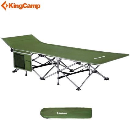 Зображення Туристическая раскладушка KingCamp Camping Bed GREEN KC8005 GREEN - Розкладачки King Camp