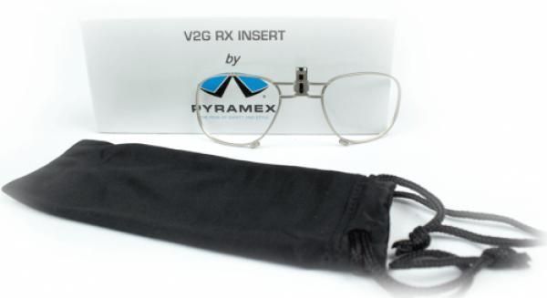 Зображення Баллістичні окуляри с диоптрической вставкой Pyramex V2G сірі (2В2Г-20+RX) 2В2Г-20+RX - Тактичні та балістичні окуляри Pyramex