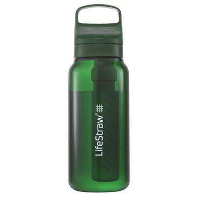 Картинка Пляшка-фільтр для води LifeStraw Go Filter Bottle, 1 л, Terrace Green (LSW LGV41LGRWW) LSW LGV41LGRWW - Фильтры для воды LifeStraw