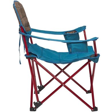Картинка Кресло кемпинговое с регулируемой спинкой Kelty Deluxe Lounge синий/коричневий (61510219-DPL) 61510219-DPL - Кресла кемпинговые KELTY