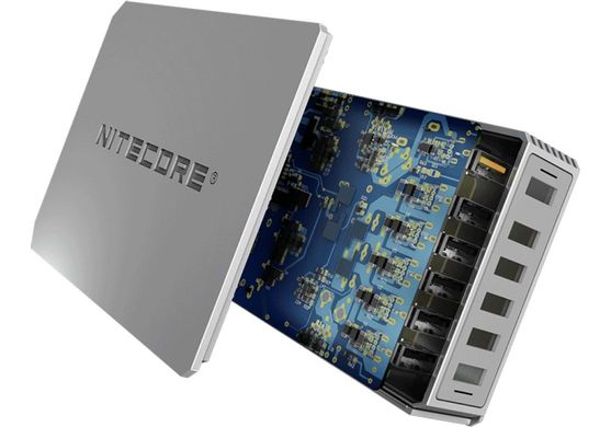 Картинка Зарядное устройство Nitecore UA66Q (6-1358_66), 6 каналов, USB 6-1358_66 - Зарядные устройства Nitecore