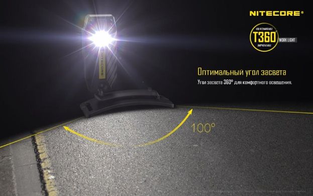 Картинка Фонарь многофункциональный, налобный Nitecore T360 (1 LED, 45 люмен, 6 режимов, USB) 6-1176 - Налобные фонари Nitecore
