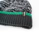 Зображення Шапка водонепроникна Dexshell Cuffed Beanie чорна з зеленою смугою S/M 56-58 см DH353GRNSM - Водонепроникні шапки Dexshell