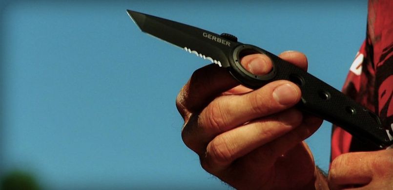 Картинка Нож складной карманный Gerber Remix Tactical Tanto 31-003641 (Liner Lock, 76/199 мм, чорный) 31-003641 - Ножи Gerber